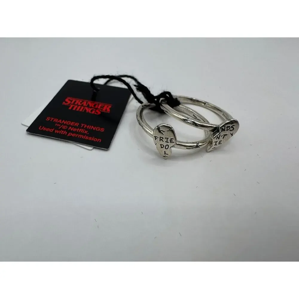 Pandora Stranger Things Friends Don't Lie Splitable Ring - Size 8.5 - New in Box